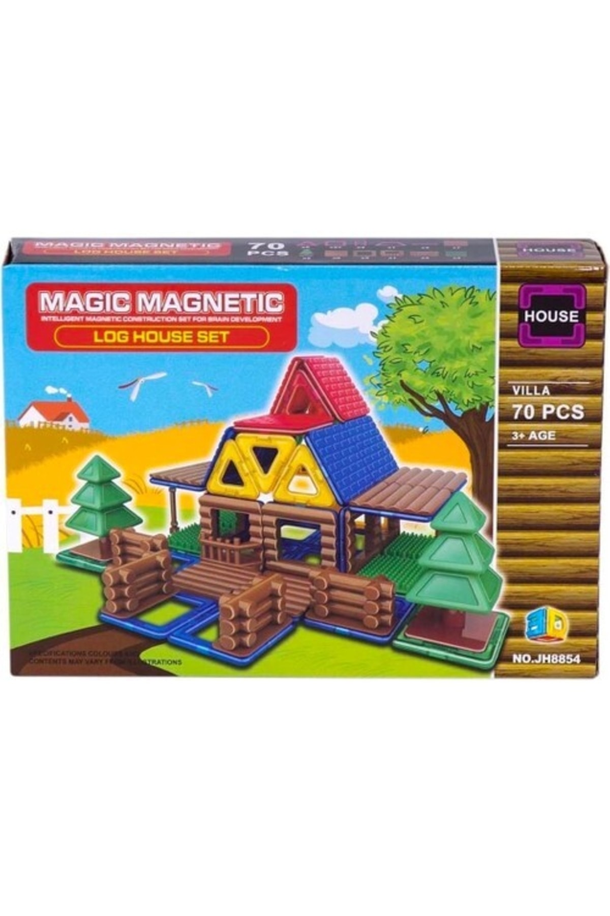 Kızılkaya Oyuncak Magic Magnetic 70 Parça Çiftlik Evi Magnetik Jh8854