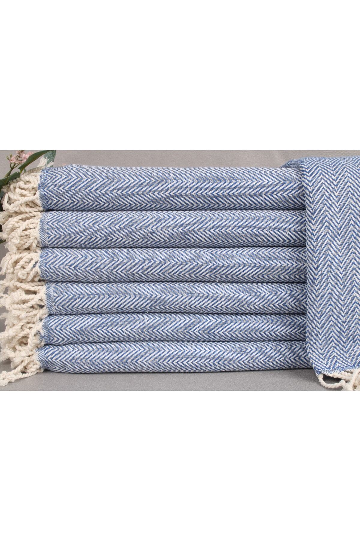 Peshtemal Saxe Blue Bath Peshtemali 100x180 Cm Cotton Peshtemal Holiday Peshtemal