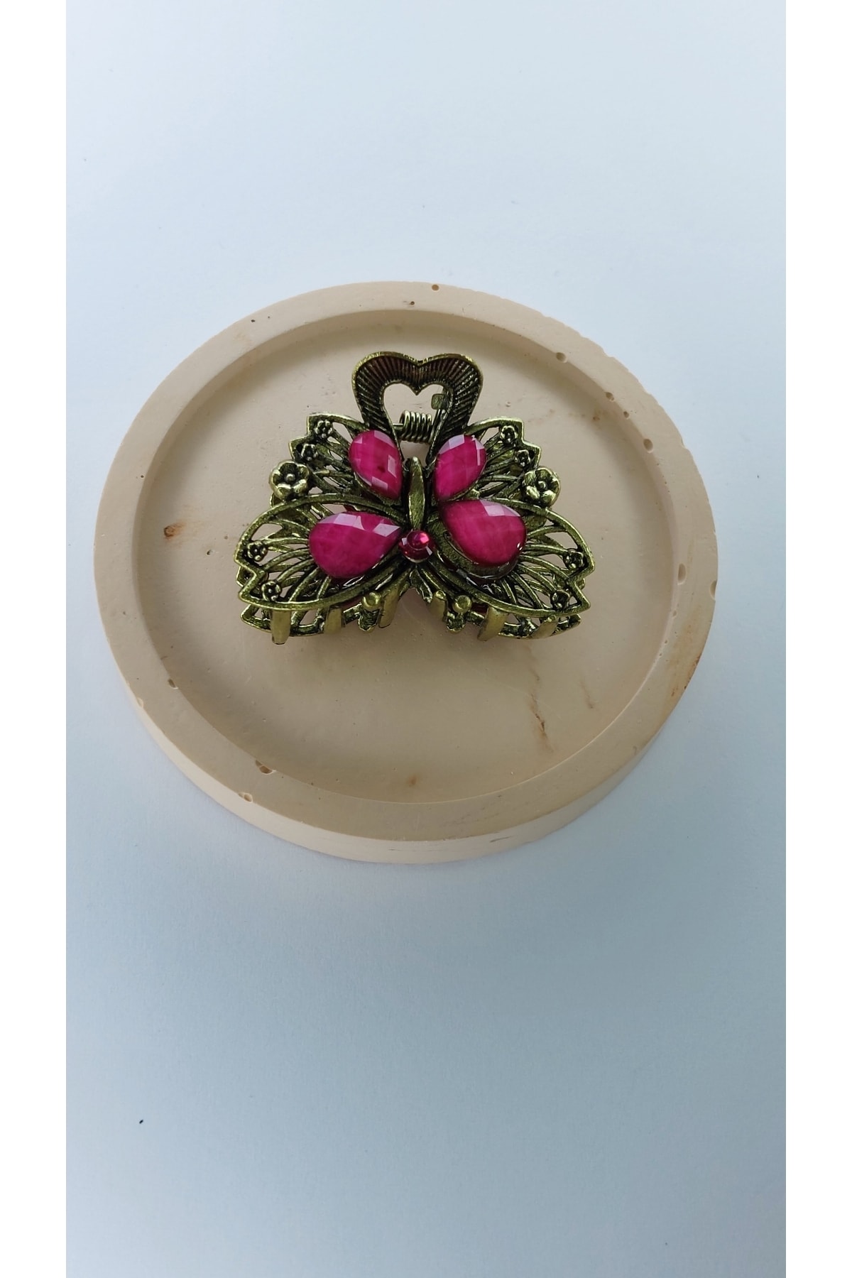 Women's Metal Latch Hairpin Medium Vintage Butterfly Hairpin