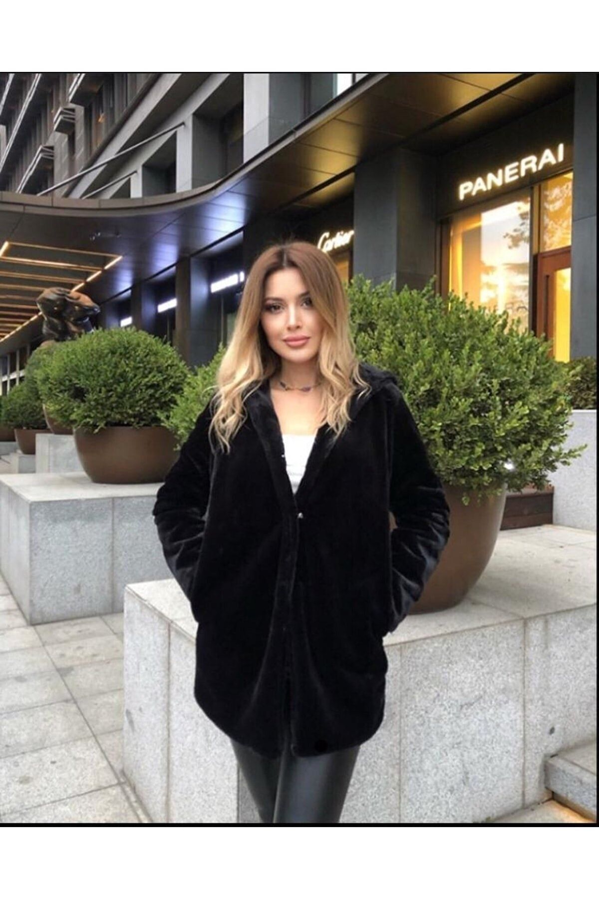 Black top pixie coat