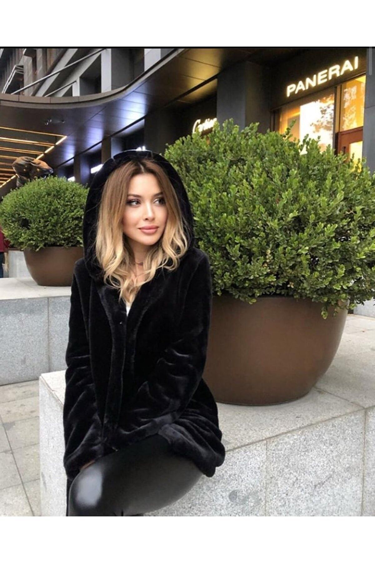 Black top pixie coat