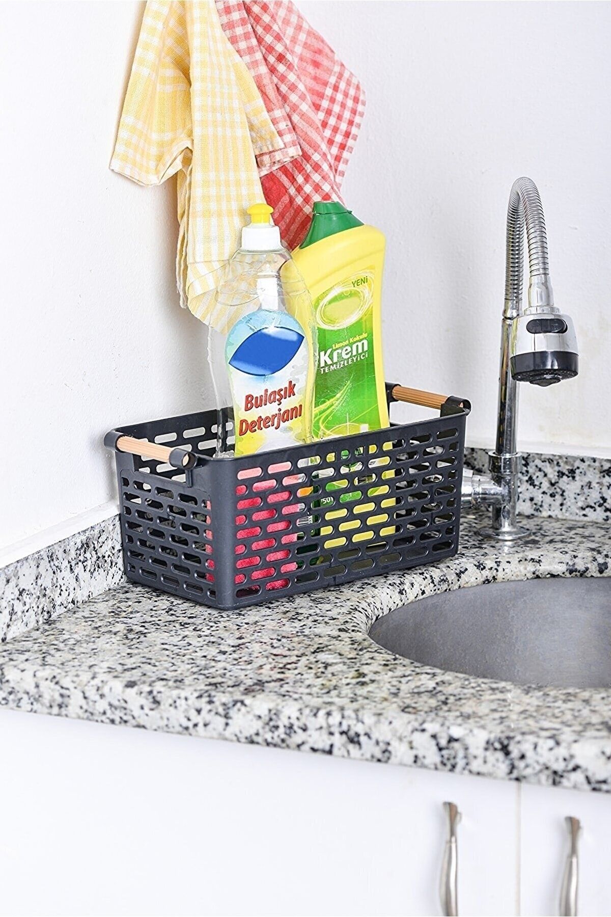 Trouvaille-4 Pieces Refrigerator Organizer Vegetable Fruit Basket Kitchen Bathroom Under Counter Organizer 7