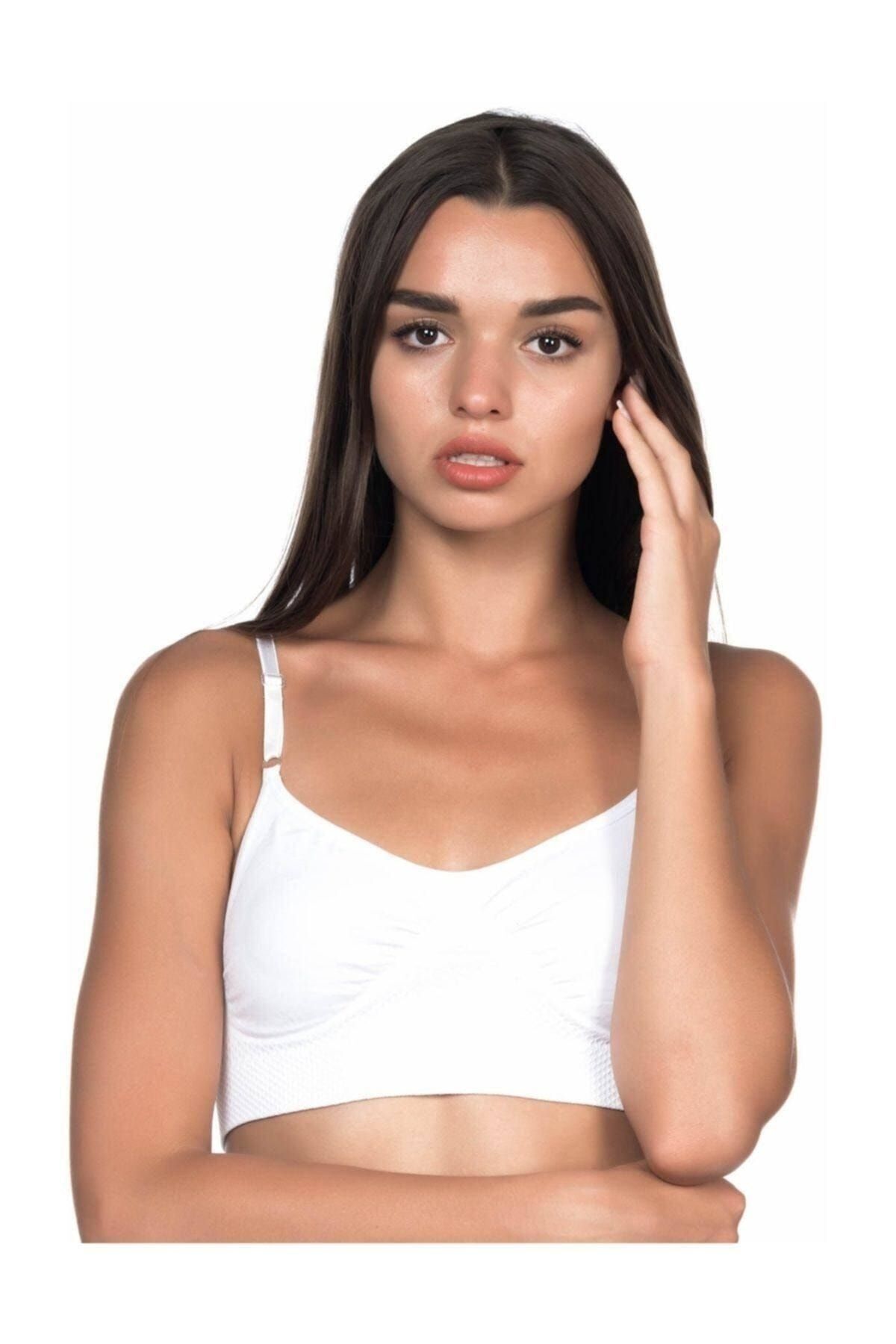 Emay Bustier Women's Skin Seamless Minimizer Bra 4040 - Trendyol