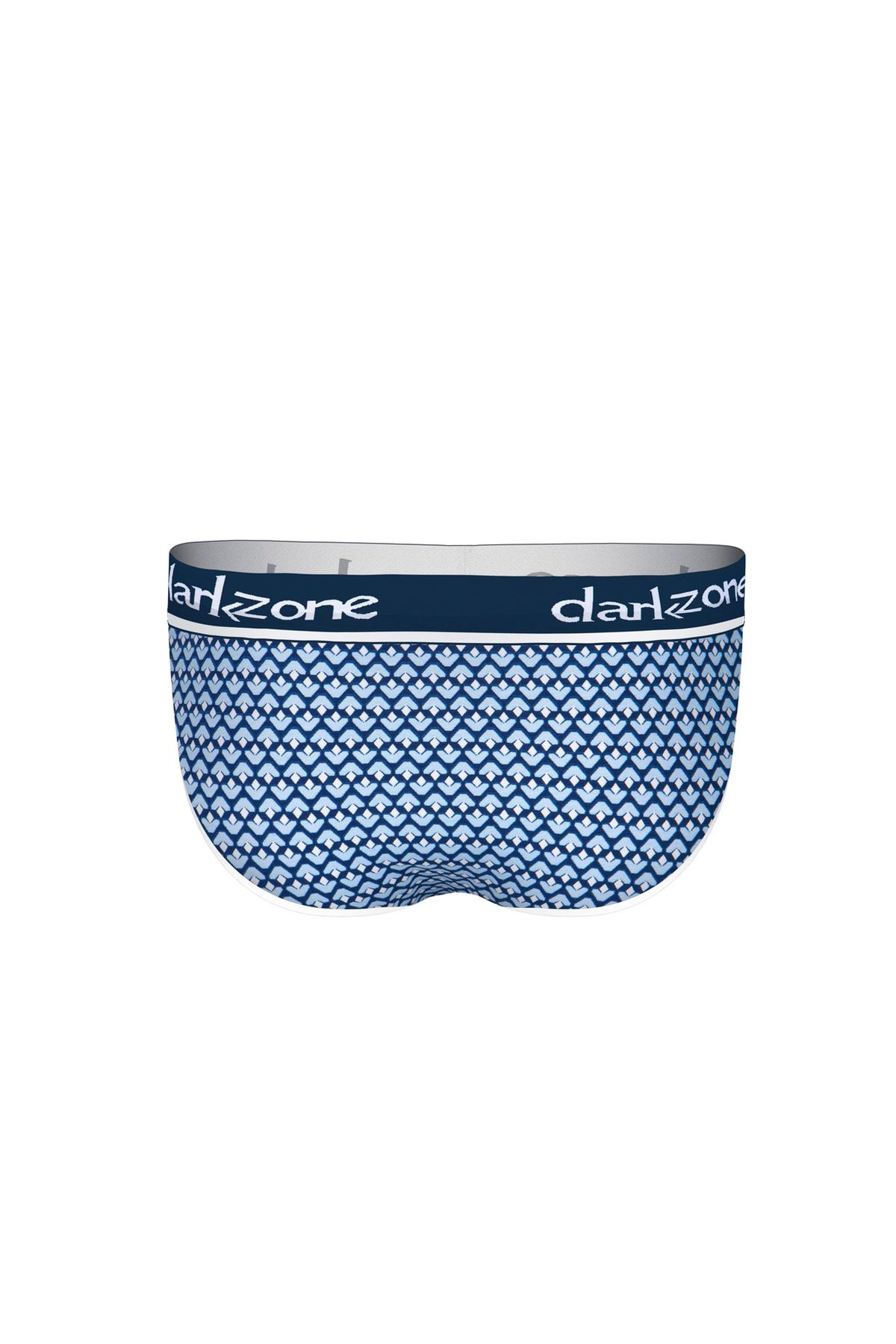 darkzone-Open Front Patterned Blue Men's Slip 2