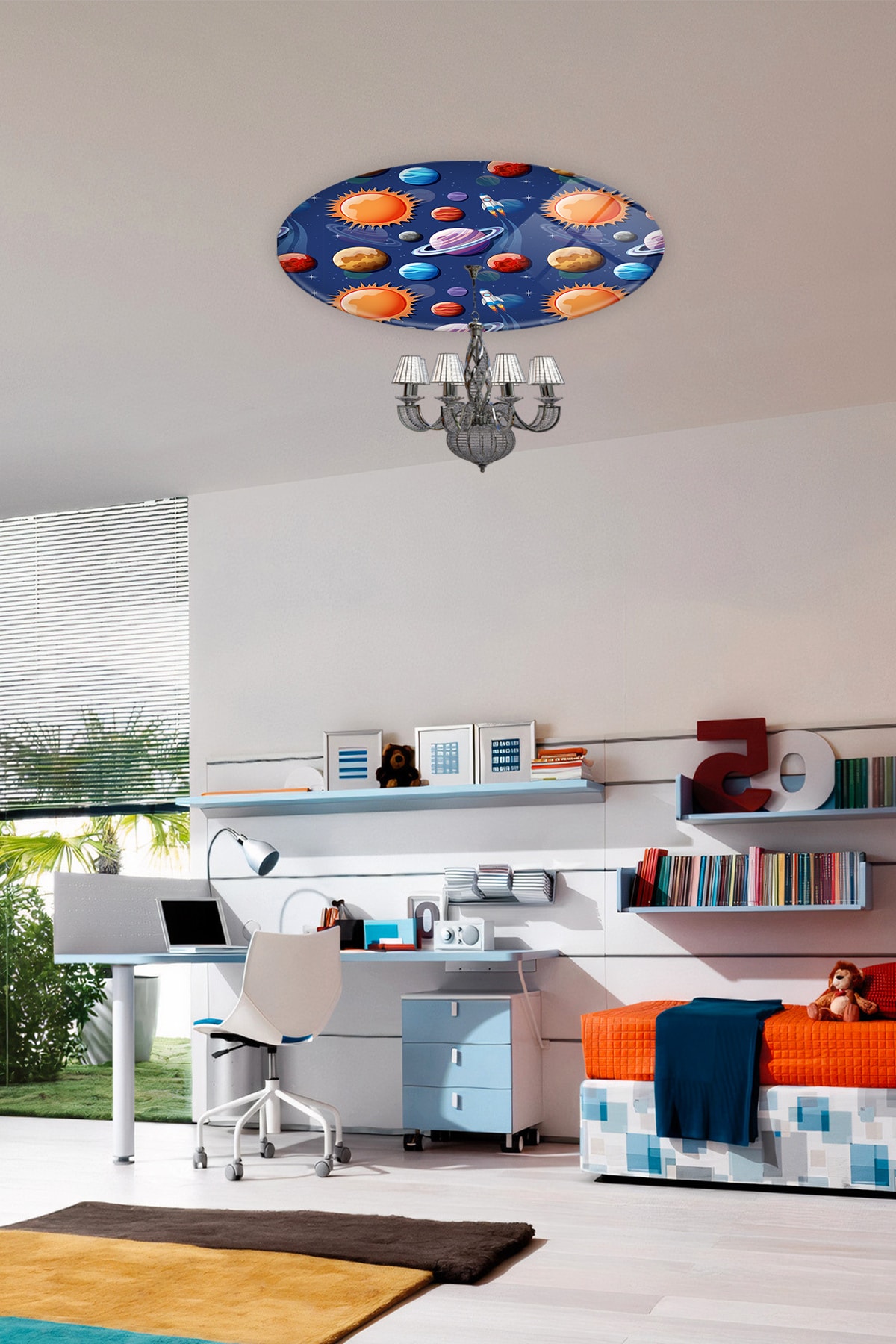 Glass Chandelier Hub | Planets | 50cm X 50cm