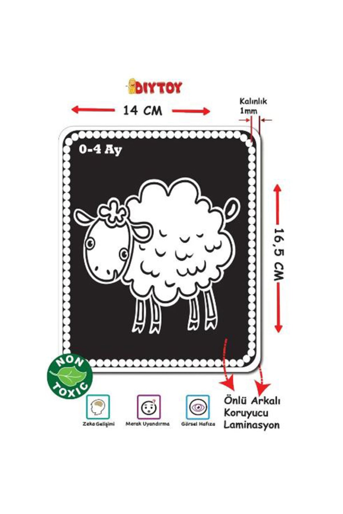 DENGE PAZARLAMA Diytoy Flash Cards Bebeğimin Ilk Zeka Kartları Bebekle Için Eğitici Aktivite Kartları fotoğrafı 4 (önizleme)