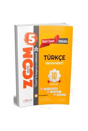 Günay Yayınları 5. Sınıf Türkçe Zoom Serisi 10 Deneme P-110281