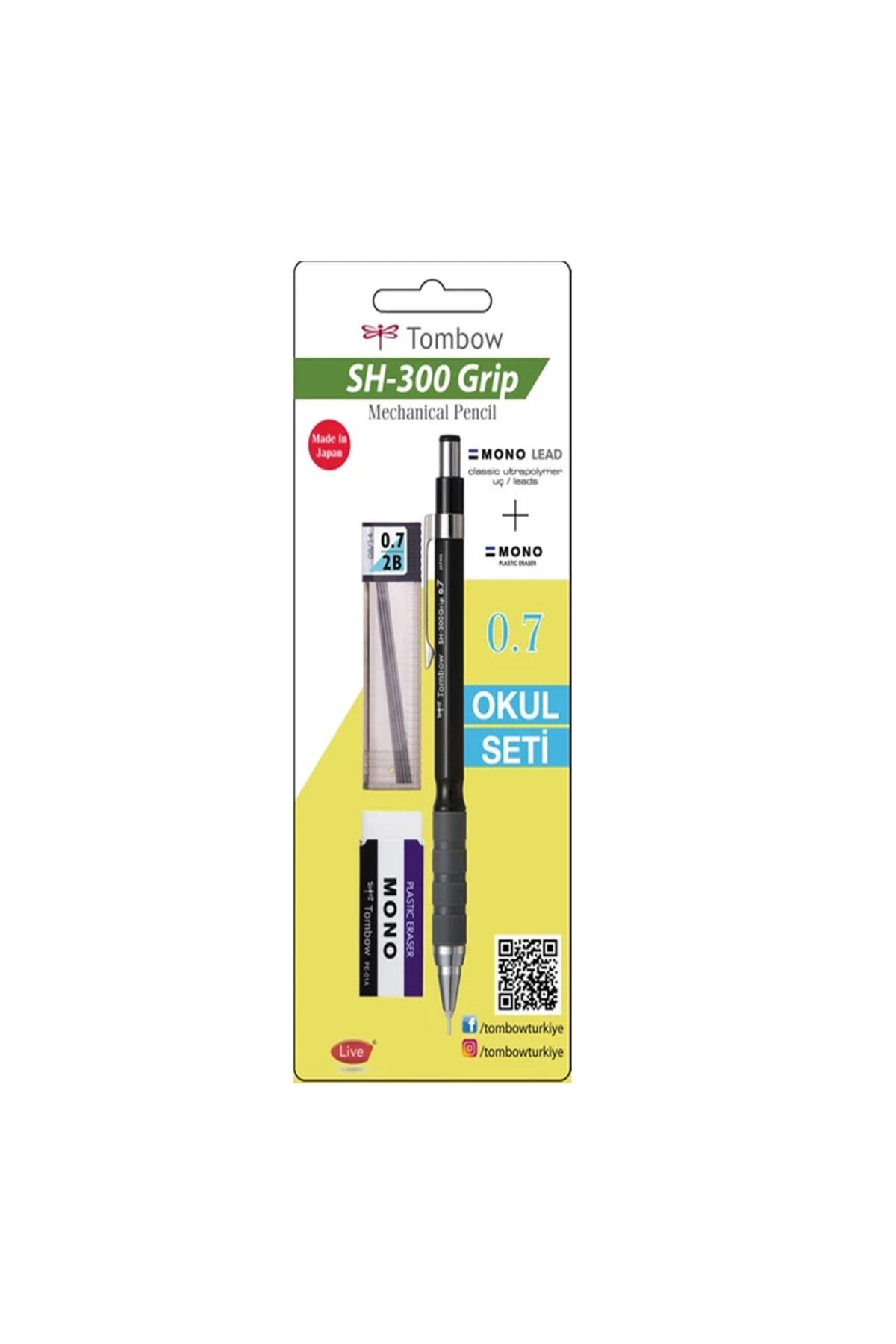 Tombow-Sh-300 Grip 0.7mm Black Versatil Pen School Set Gr11 2