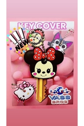 Vass Bros Products Key Cover Anahtar Kılıfı Karikatürlü Silikon Koruyucu