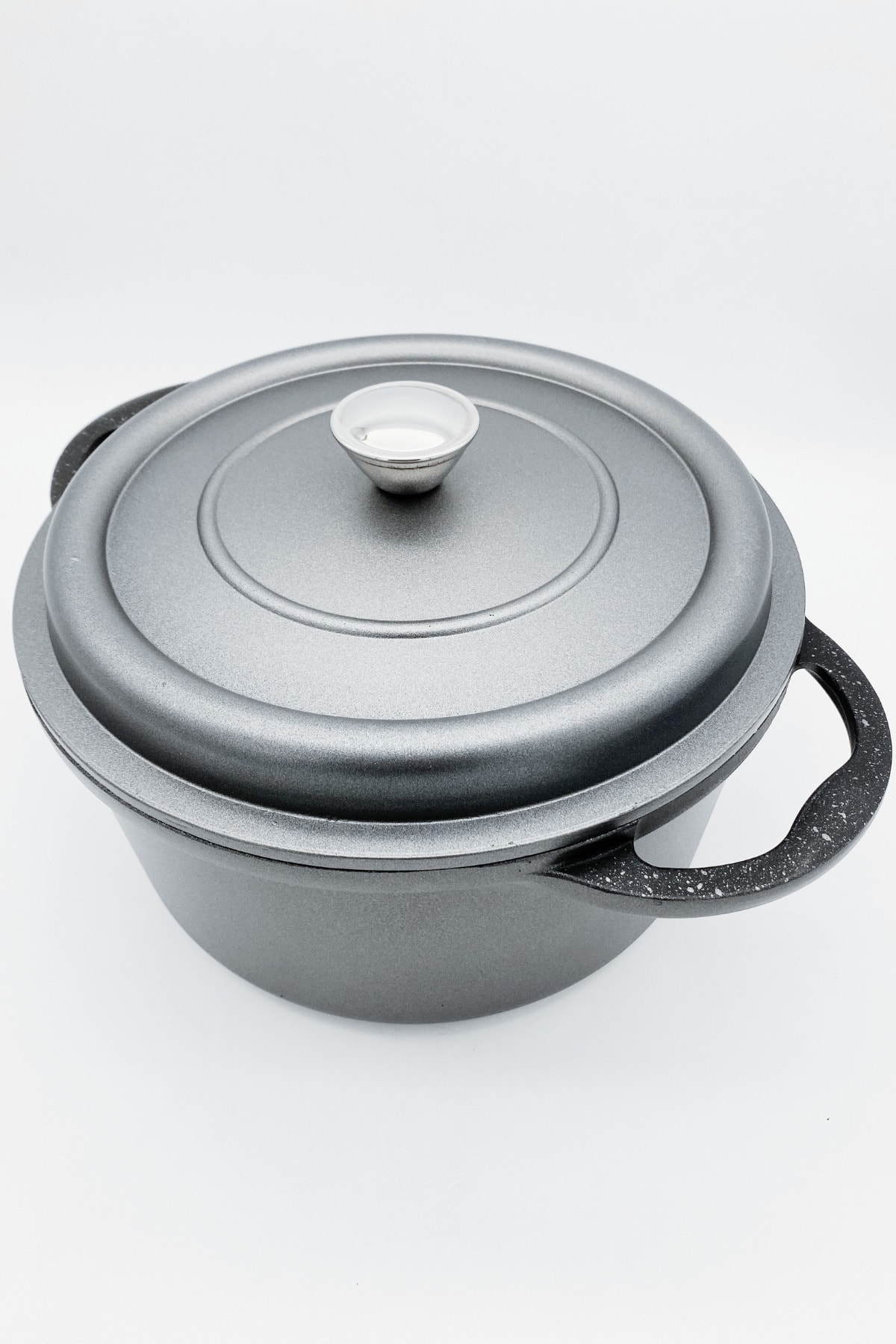 Kitchen Design Lab Gri Döküm Granit 24 Cm Sulu Yemek Tenceresi, Döküm