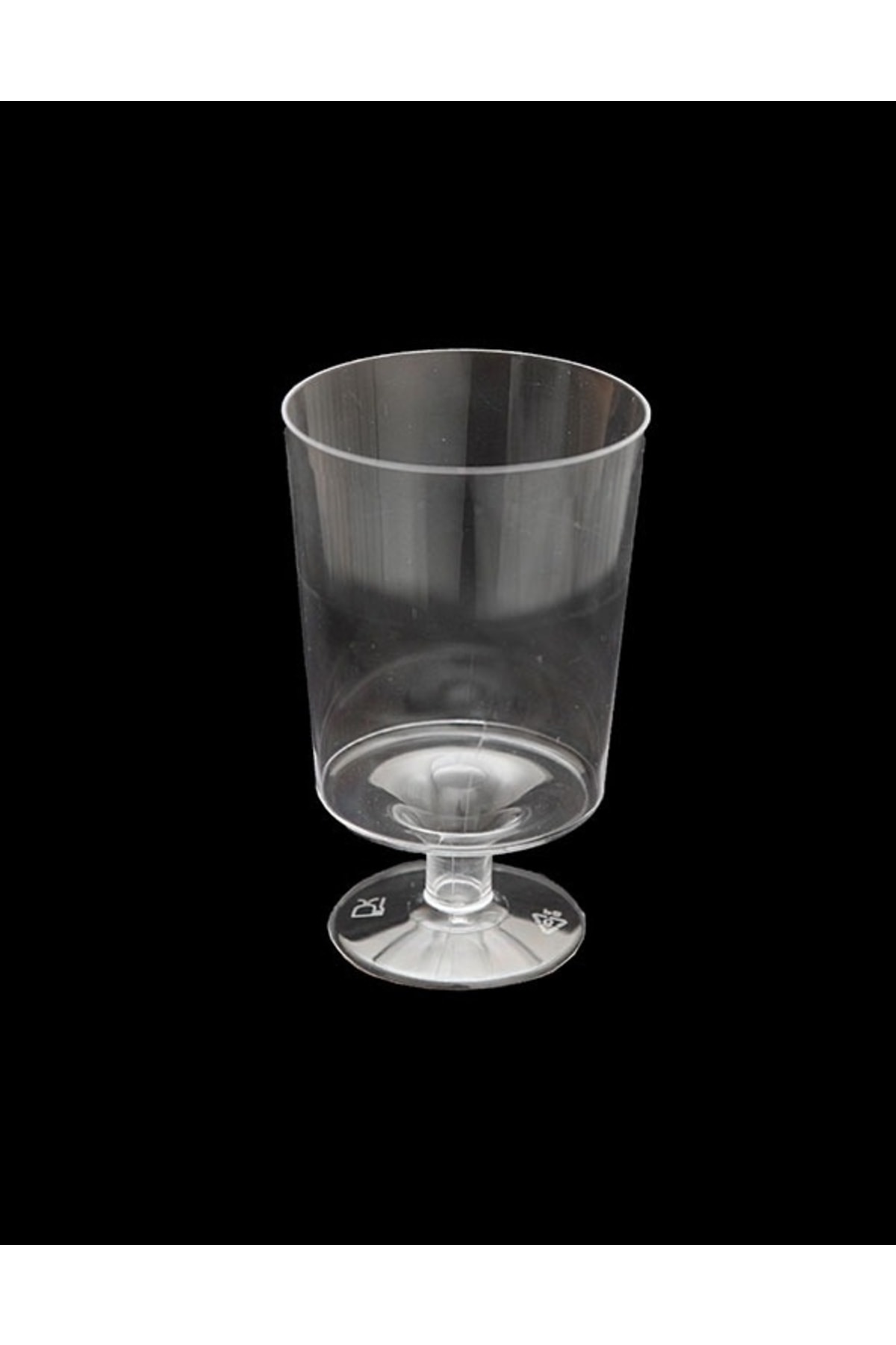 14Süs Plastik Akrilik Şarap Kadehi Mini 10 Adet - Şeffaf, Kristal, Sert