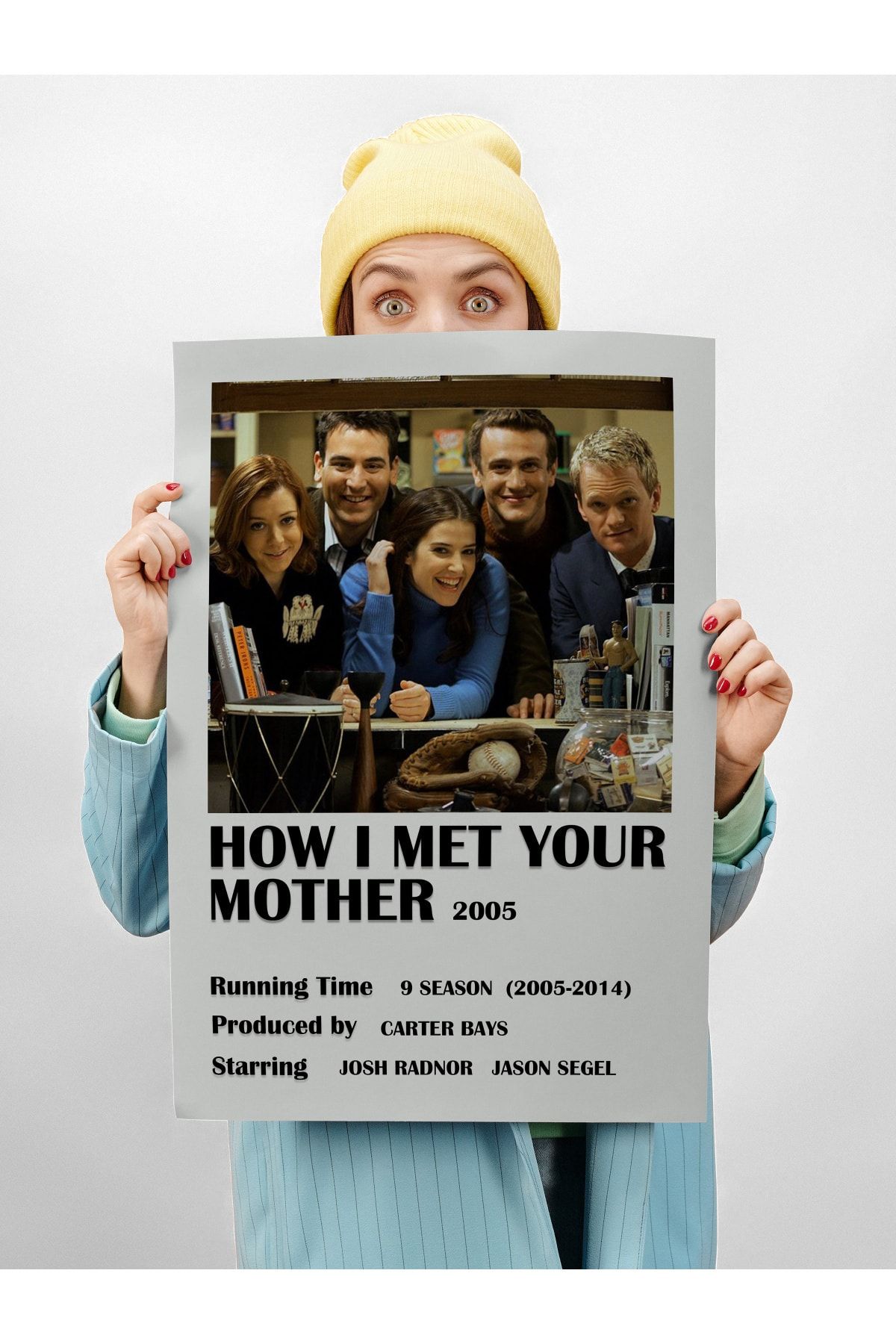 Postifull How I Met Your Mother - Çerçevesiz Poster - Duvar Dekoru - Dizi Ve Film Afiş Posterleri - Kuşe Kağıt VB10798