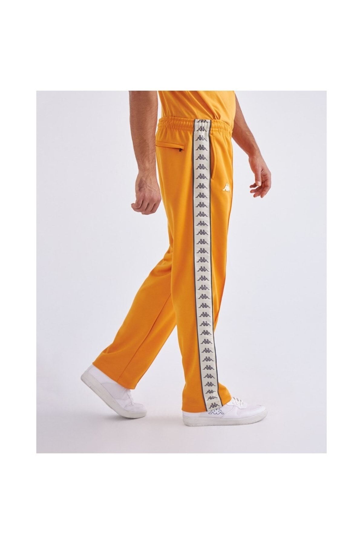 Yellow shop kappa trousers