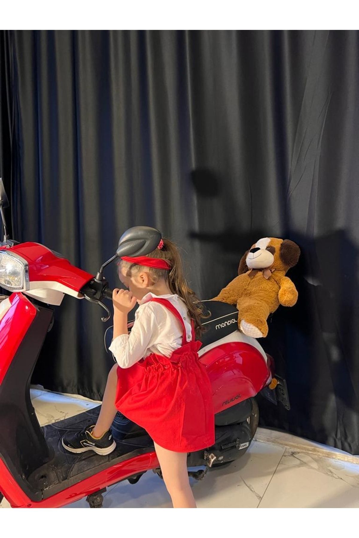 Poplinkids Kırmızı Salopet Takım  144