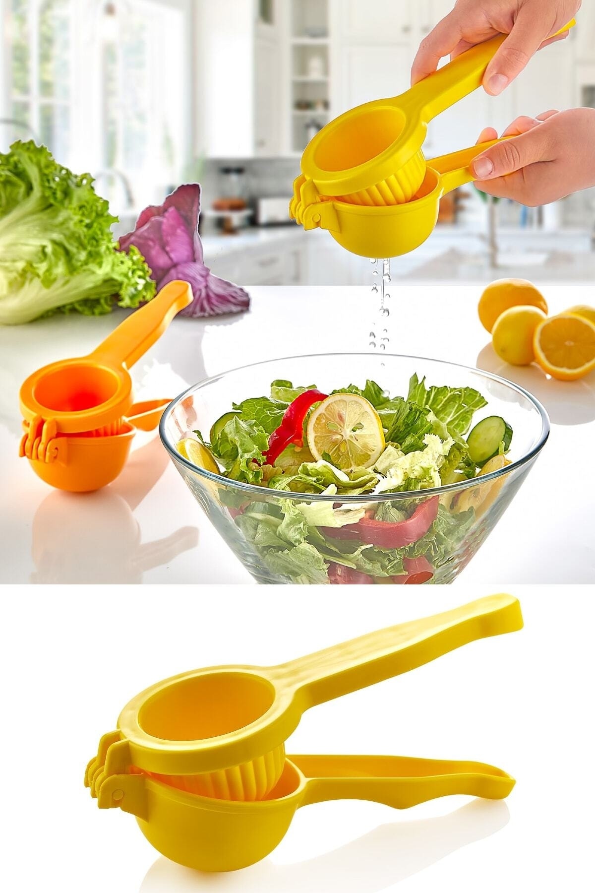 VİGENTİNO Pratik Sert Plastik Limon Sıkacağı - Limon Press