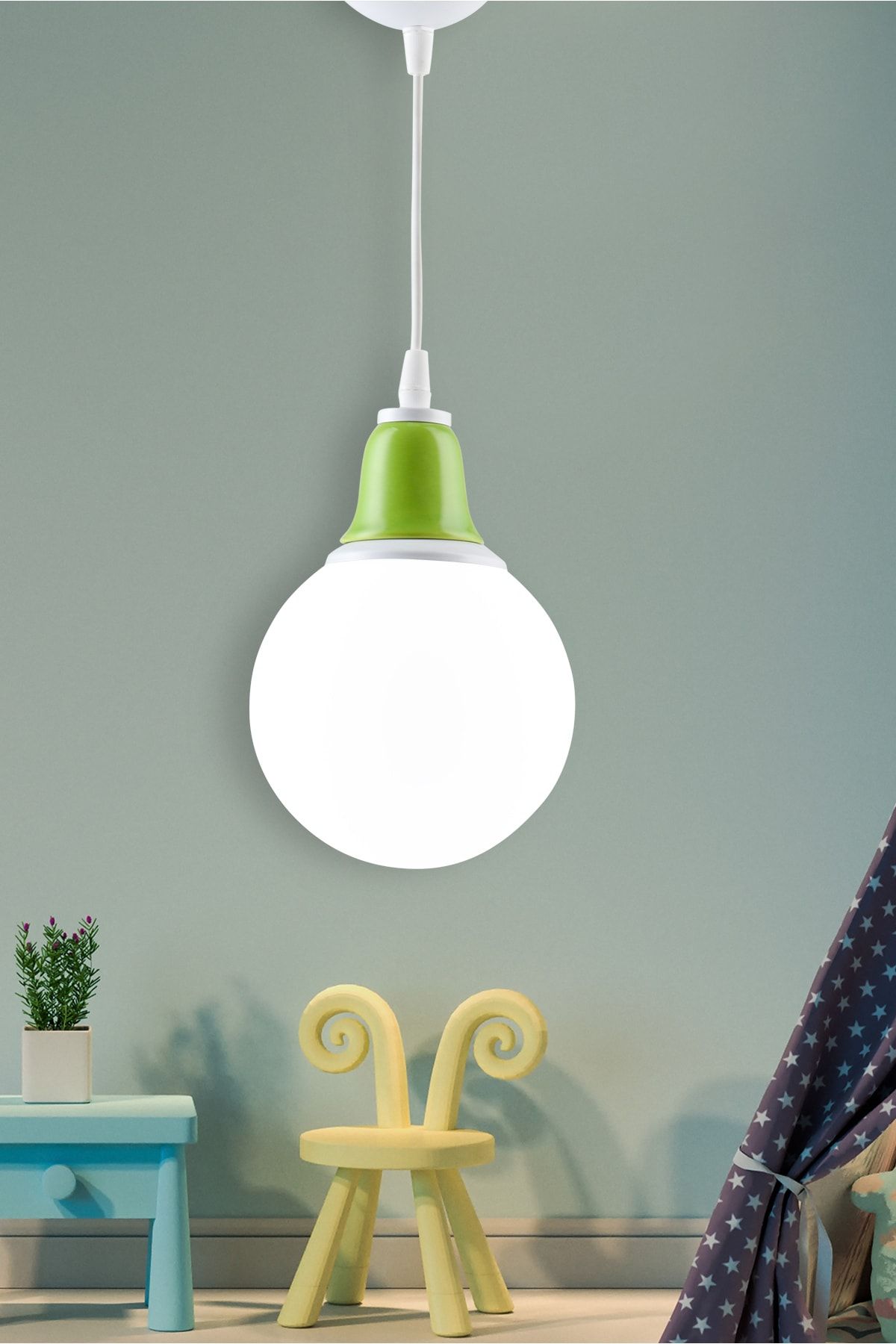 Green shop pendant light