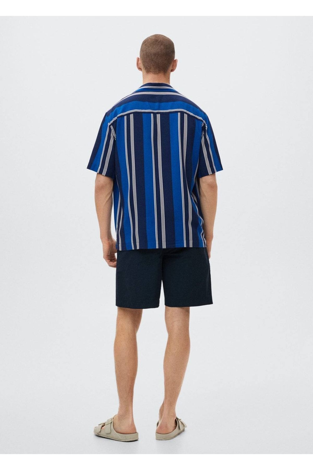 MANGO Man-Elastic Waist Cotton Shorts 4