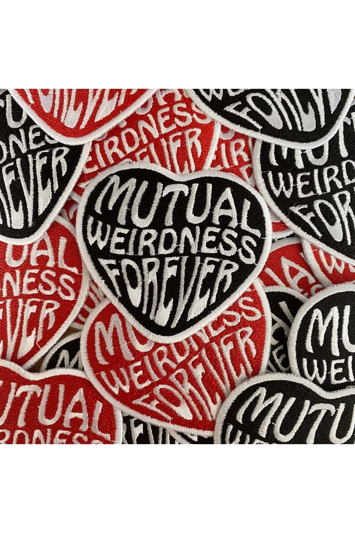 PEÇ-Black Mutual Weirdness Forever Embroidered Adhesive Rigging / Patch / Patch 1