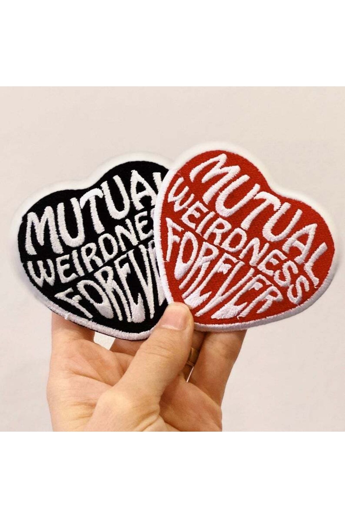 PEÇ-Black Mutual Weirdness Forever Embroidered Adhesive Rigging / Patch / Patch 2