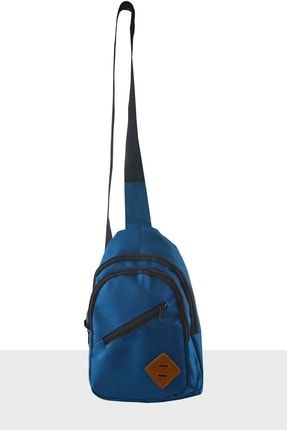 Unisex Bodybag Çapraz Askılı Göğüs Ve Sırt Çantası - Mavi MBBCCPZ5001