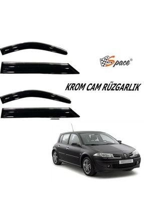Krom Cam Rüzgarlığı 1.2mm Renault Megane2- 2006 4'lü / Caru448 TYC00459466306