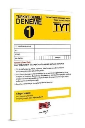 Tyt Türkiye Geneli Deneme 1 9786052847145