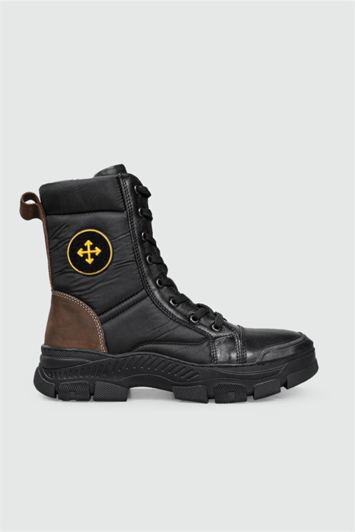 casso Genuine Leather NonSlip Rubber Sole Lace Up Zippered Women's