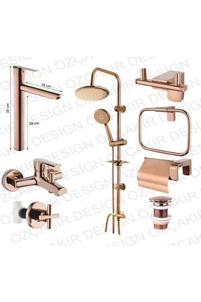 New Bronz 8 Li Banyo Seti 23