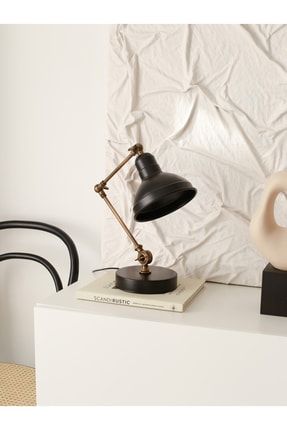 Iskandinav Tasarım Minimalist Dekorasyon Çalışma Masası Ofis Mat Siyah Renk Masa Lambası Aydınlatma NGM655006