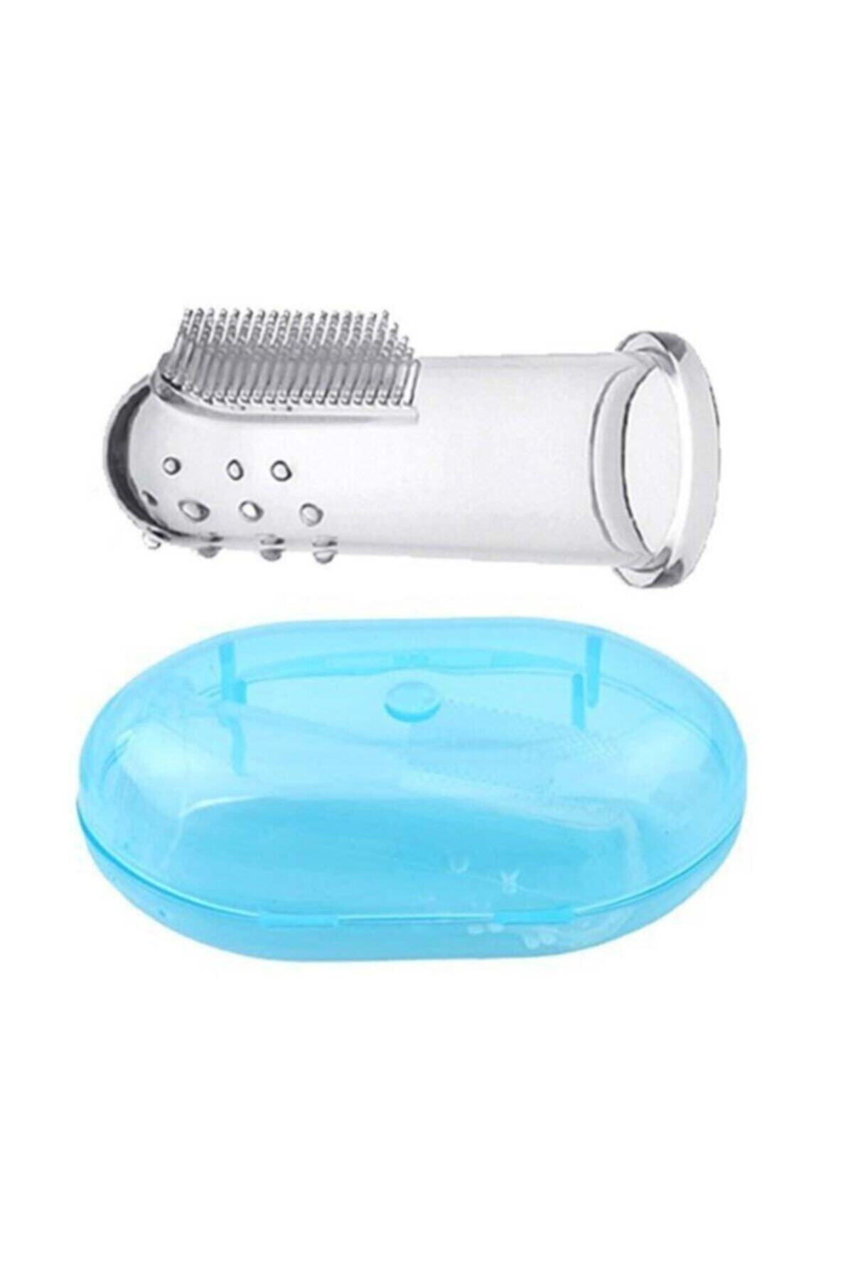 OptaPro Silikon Bebek Damak Diş Kaşıyıcı Çocuk Parmak Diş Fırçası fotoğrafı 5 (önizleme)
