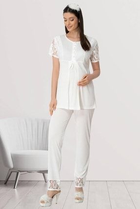 Mecit Dantelli Lohusa Pijama Takım 5410 MCT5410PJM