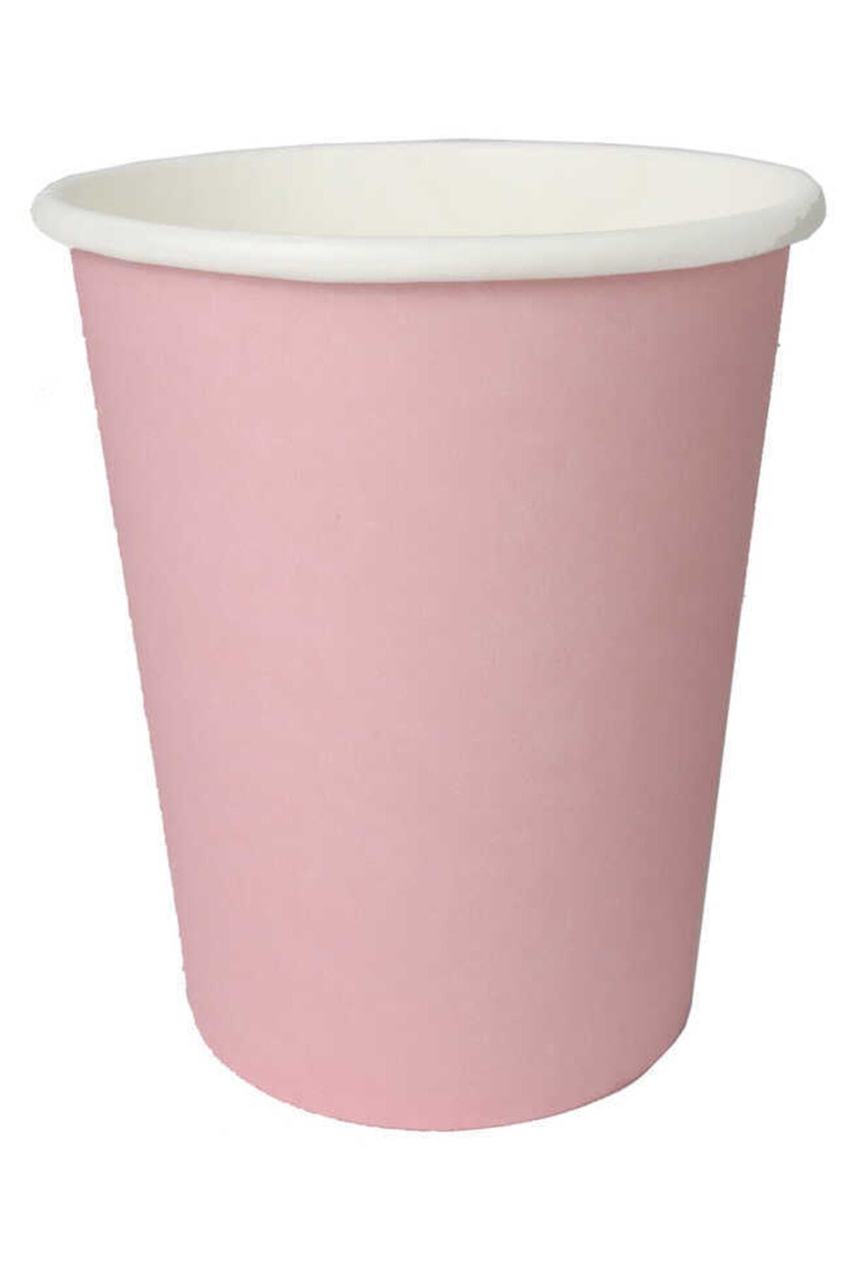 Acar Süs Bardak Karton Makaron Pembe 8 Oz 8 Adet