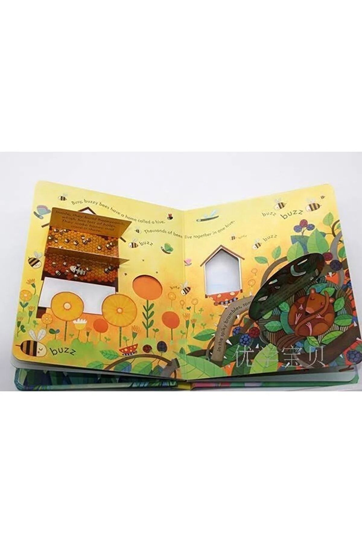Beryl Books-Usborne Peep Inside Animal Homes (lift The Flap Board Book/Wingboard Cardboard Book) 3