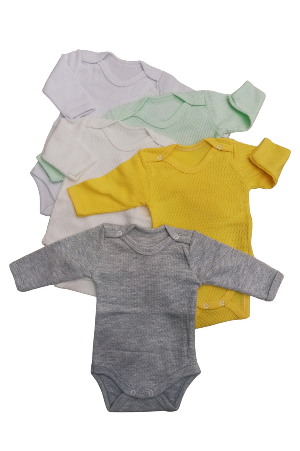 بادی نوزادی پسرانه سفید bebedino | 13 اورجینال - تصویر 4