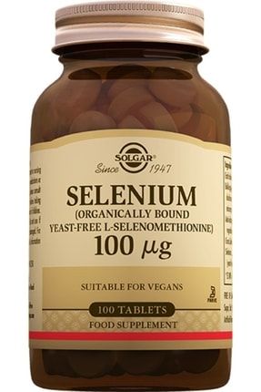 Selenium 100 Mcg 100 Tablet Selenyum Skt:10/24 hizligeldicom007733