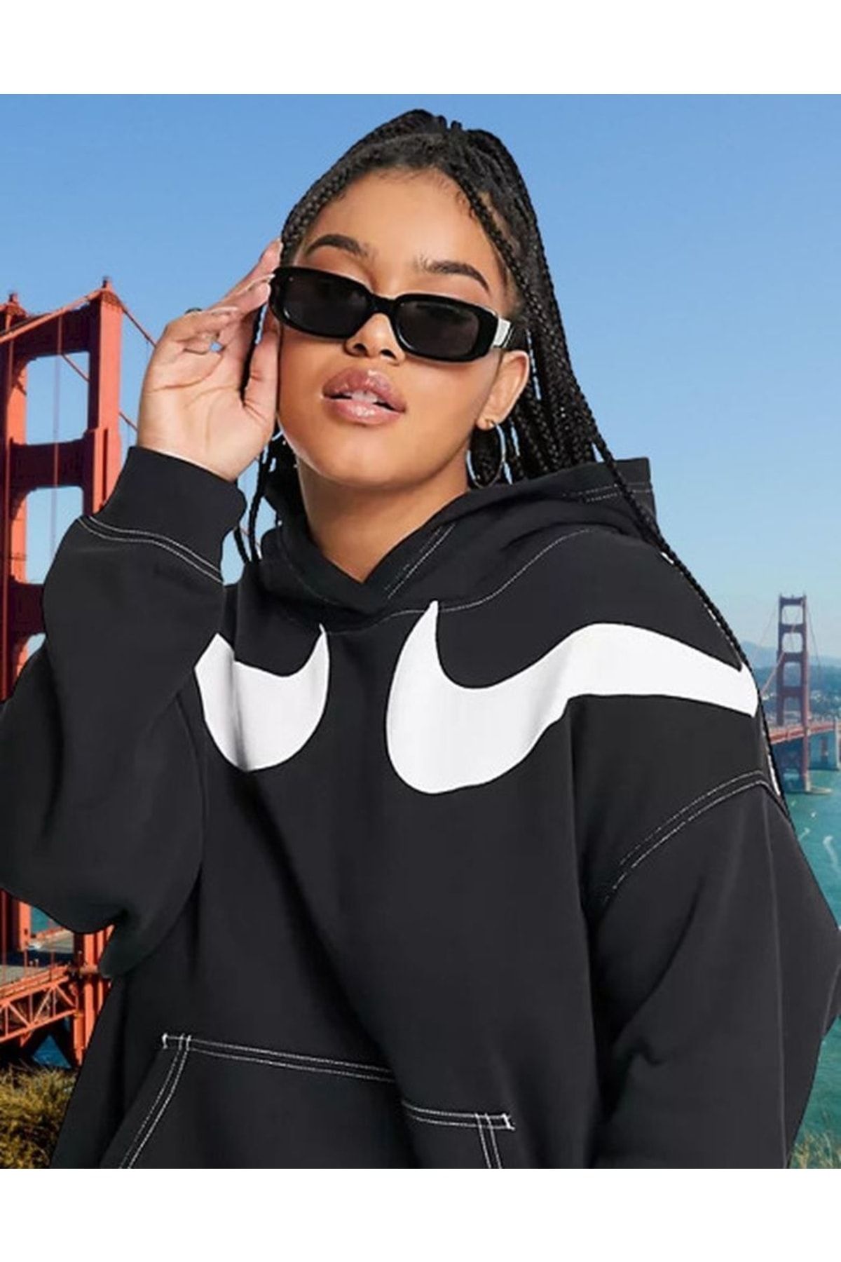 Nike windbreaker deals double swoosh