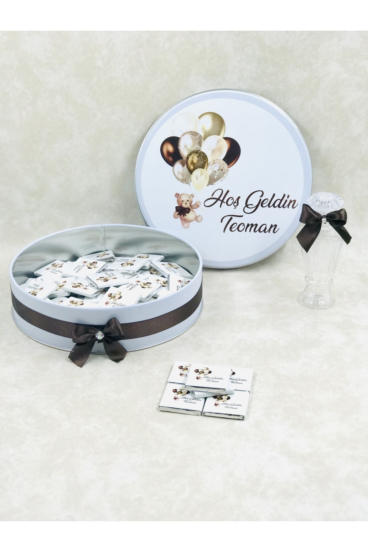 TuNa Chocolate Isme Özel 50 Adet Hoş Geldin Bebek Çikolatası Fiyatı