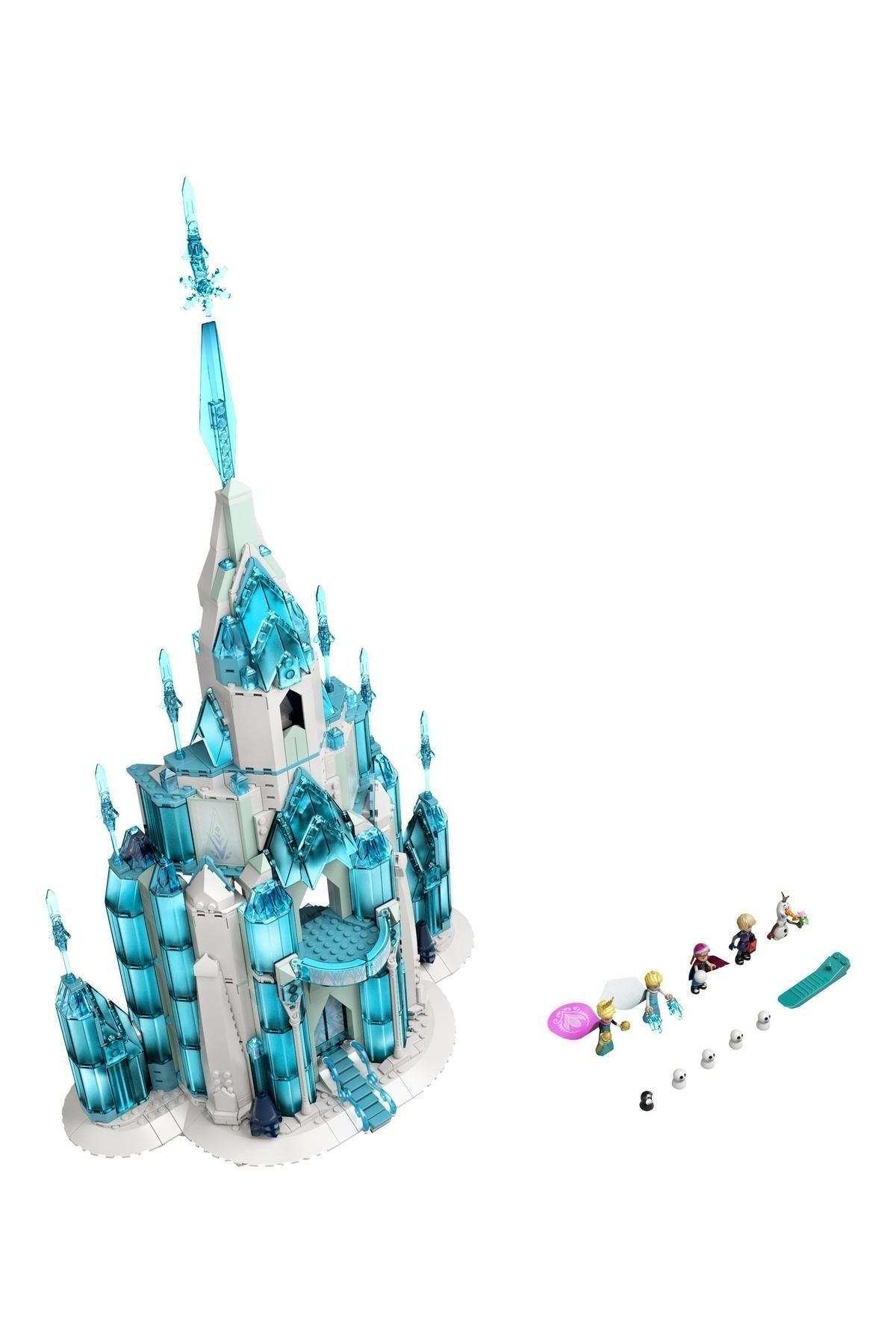 LEGO لگو مجموعه ساختمانی خلاقانه قلعه یخی دیزنی 43197 برای بچه هایی که عاشق شاهزاده خانم ها هستند (1709 قطعه)