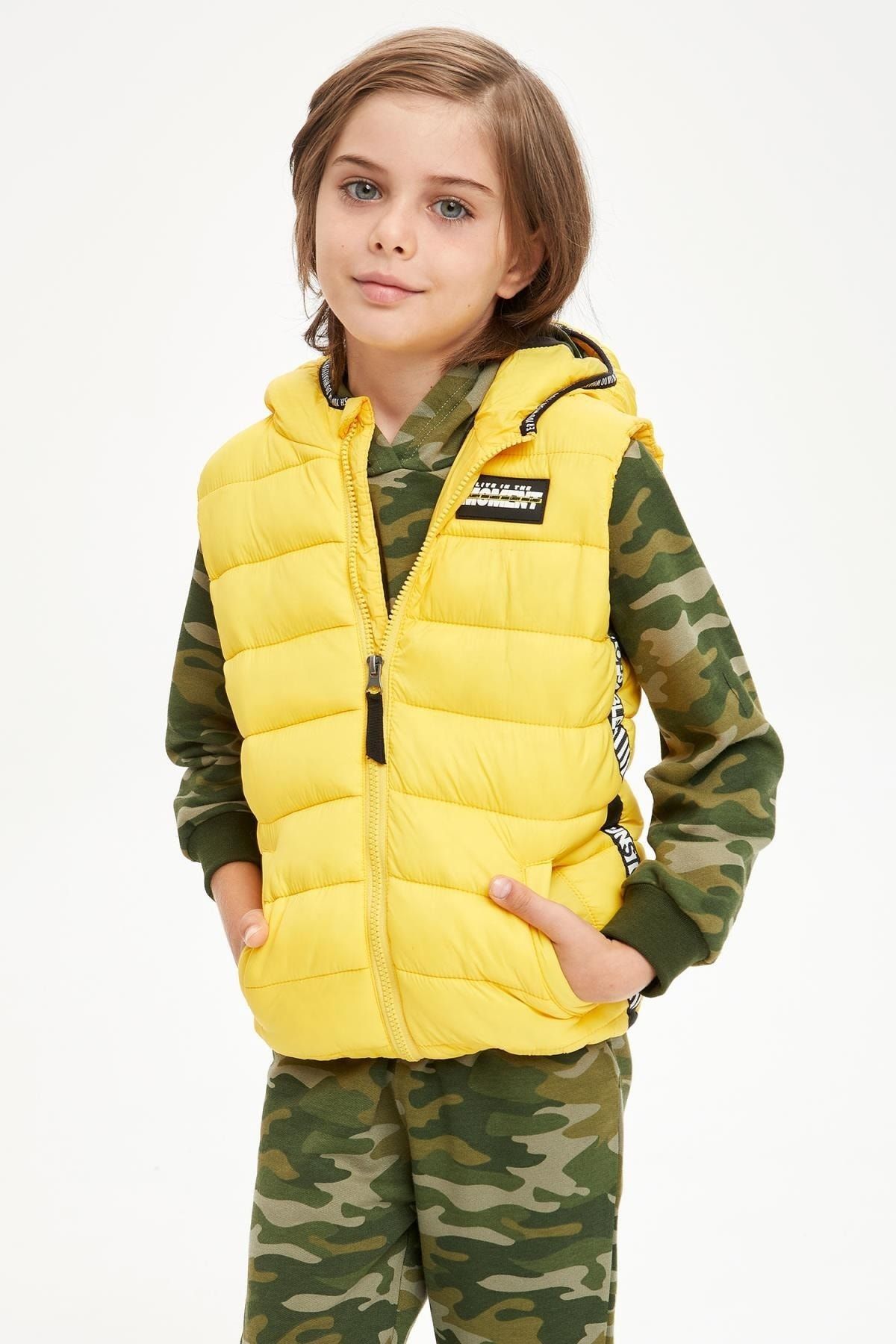 Yellow cargo vest on sale