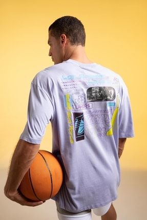 Fit NBA Los Angeles Lakers Oversize Fit Tişört Y2986AZ22HS