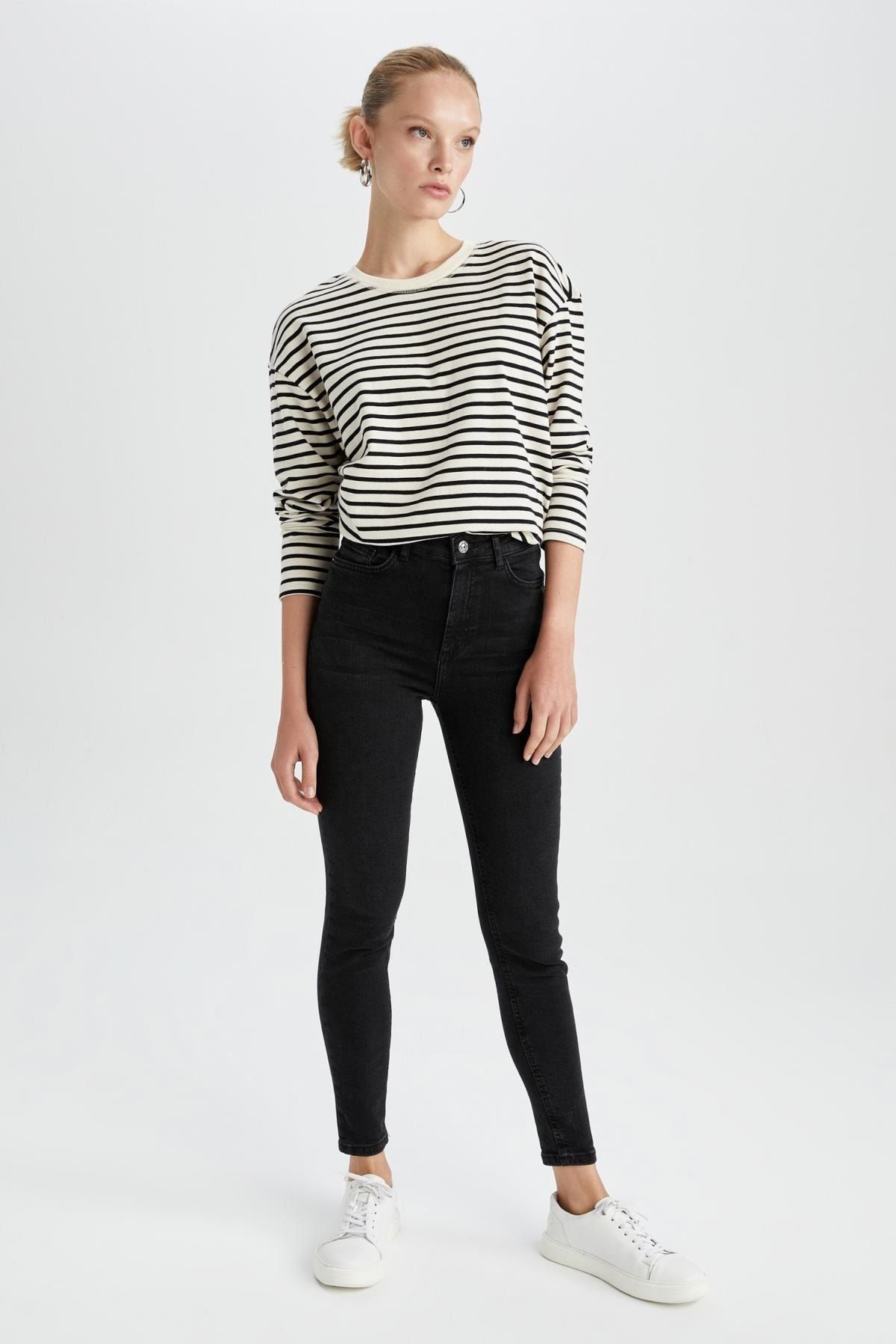 DeFacto-Super Skinny Fit Jeanshose mit hoher Taille 2