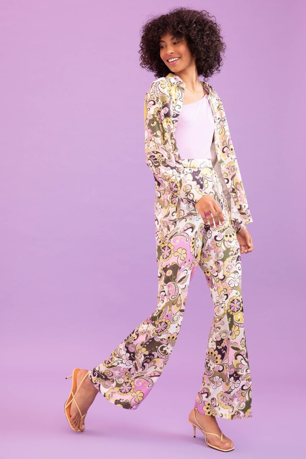 DeFacto Hose Lila Bootcut