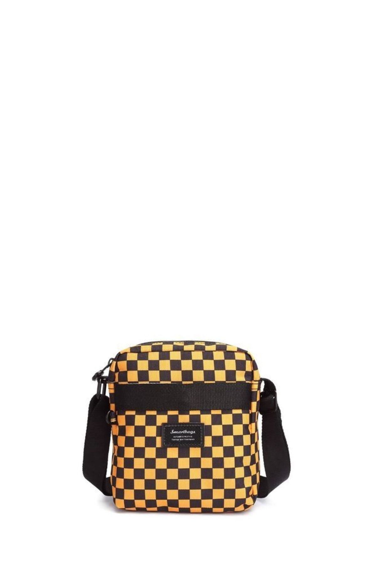 Smart Bags Crinkle Black Fabric yellow Women s Crossbody Bag