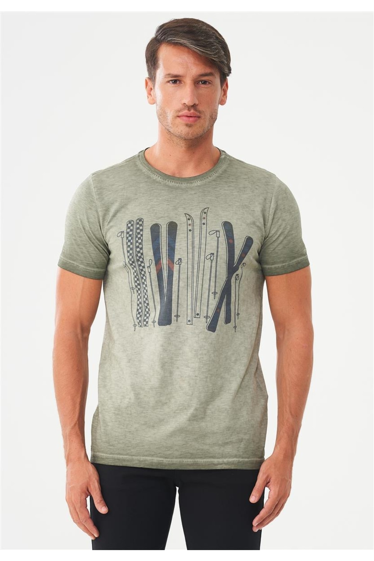 ORGANICATION T-Shirt Khaki Regular Fit