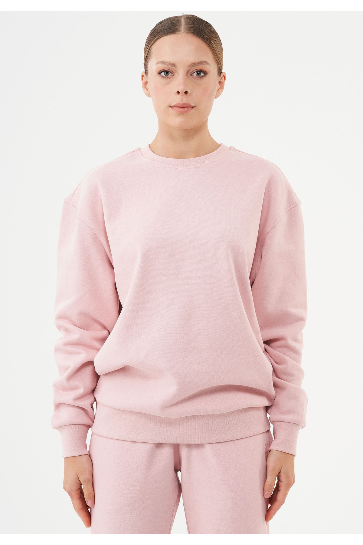 ORGANICATION Sweatshirt Rosa Relaxed Fit Fast ausverkauft