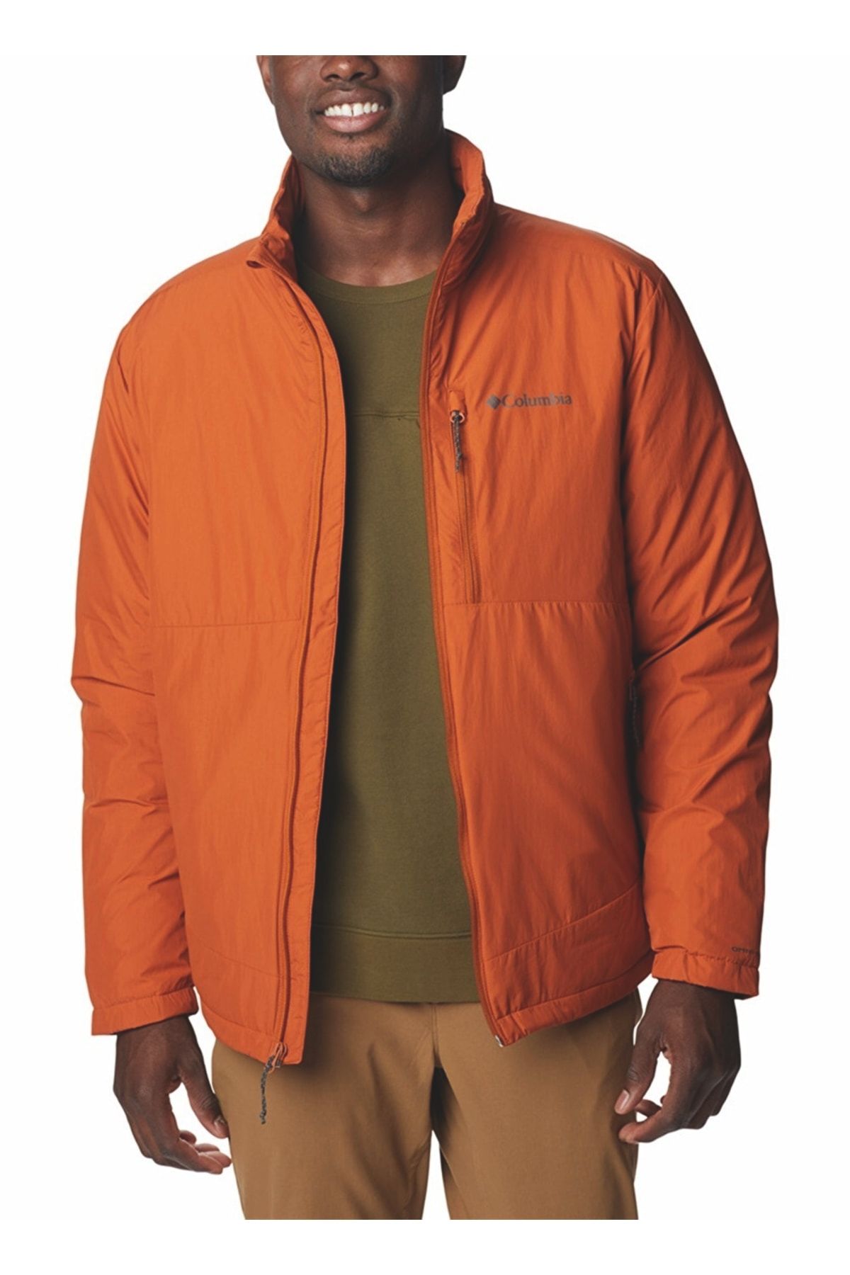 Orange columbia shop jacket