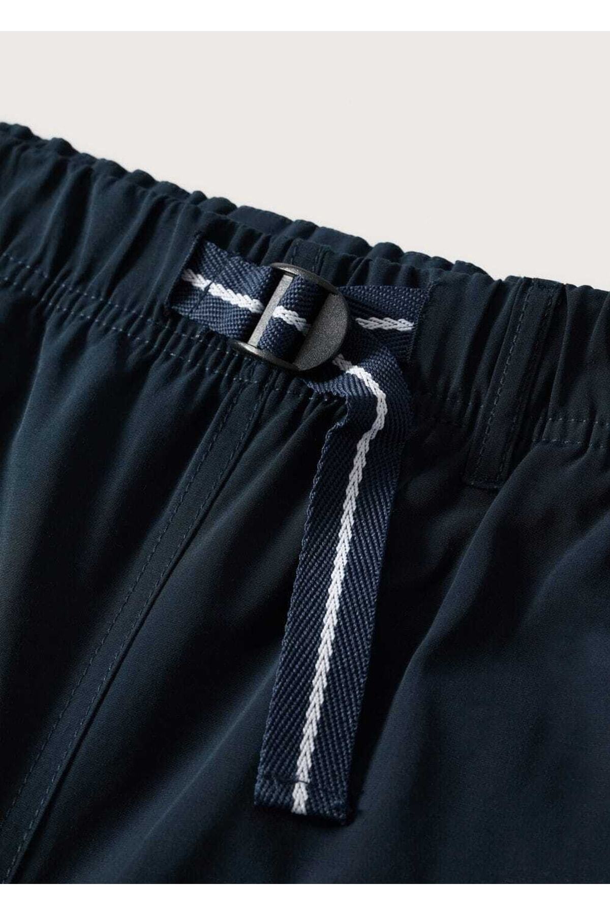 MANGO Man-Elastic Waist Cotton Shorts 7