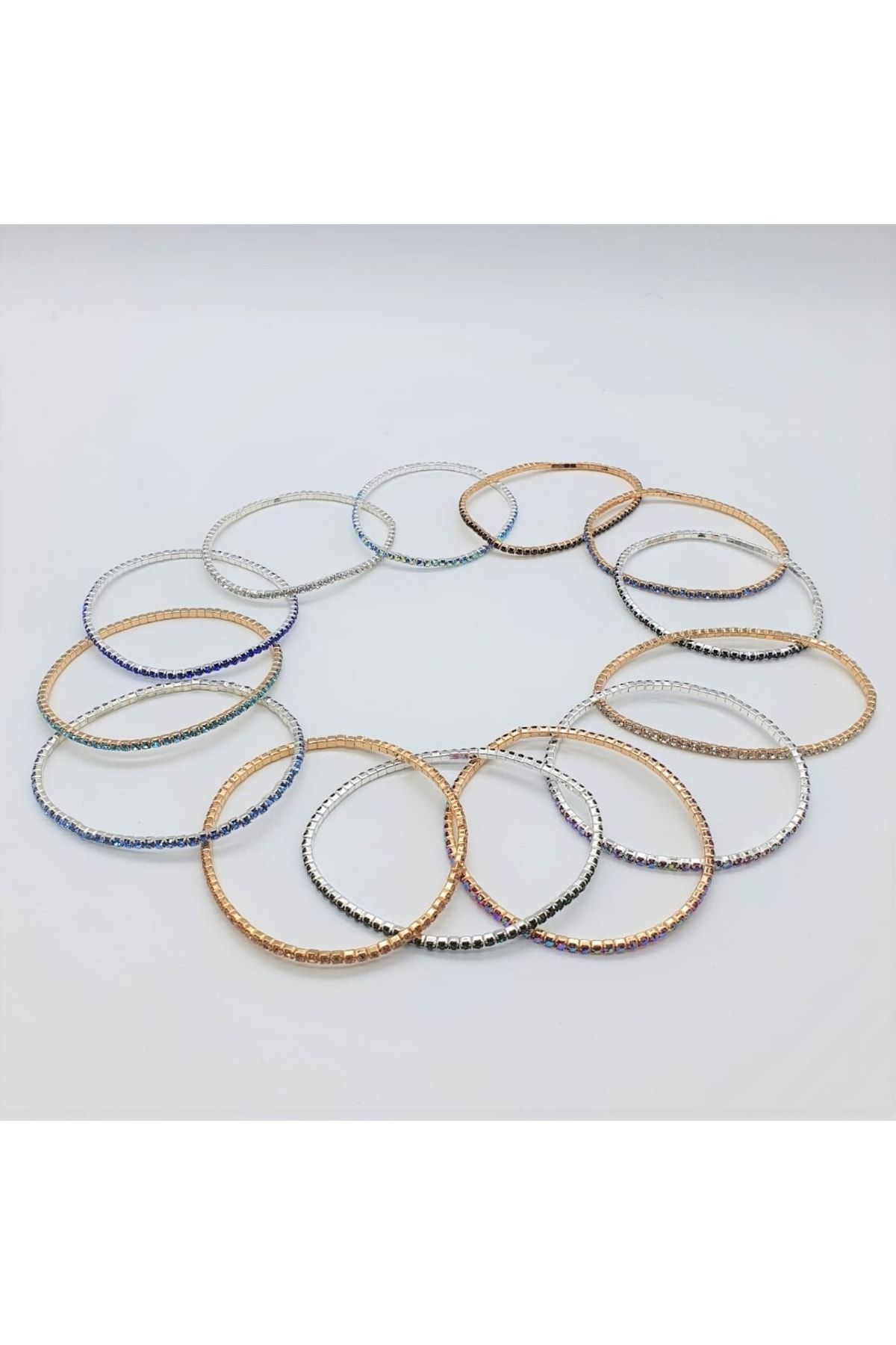 Silver shop circle bracelet