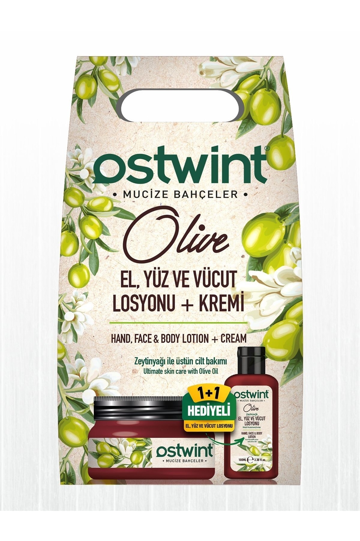 Ostwint Zeytin Yağlı Krem & Losyon 300ml 100 ml Hediyeli - Fiyatı