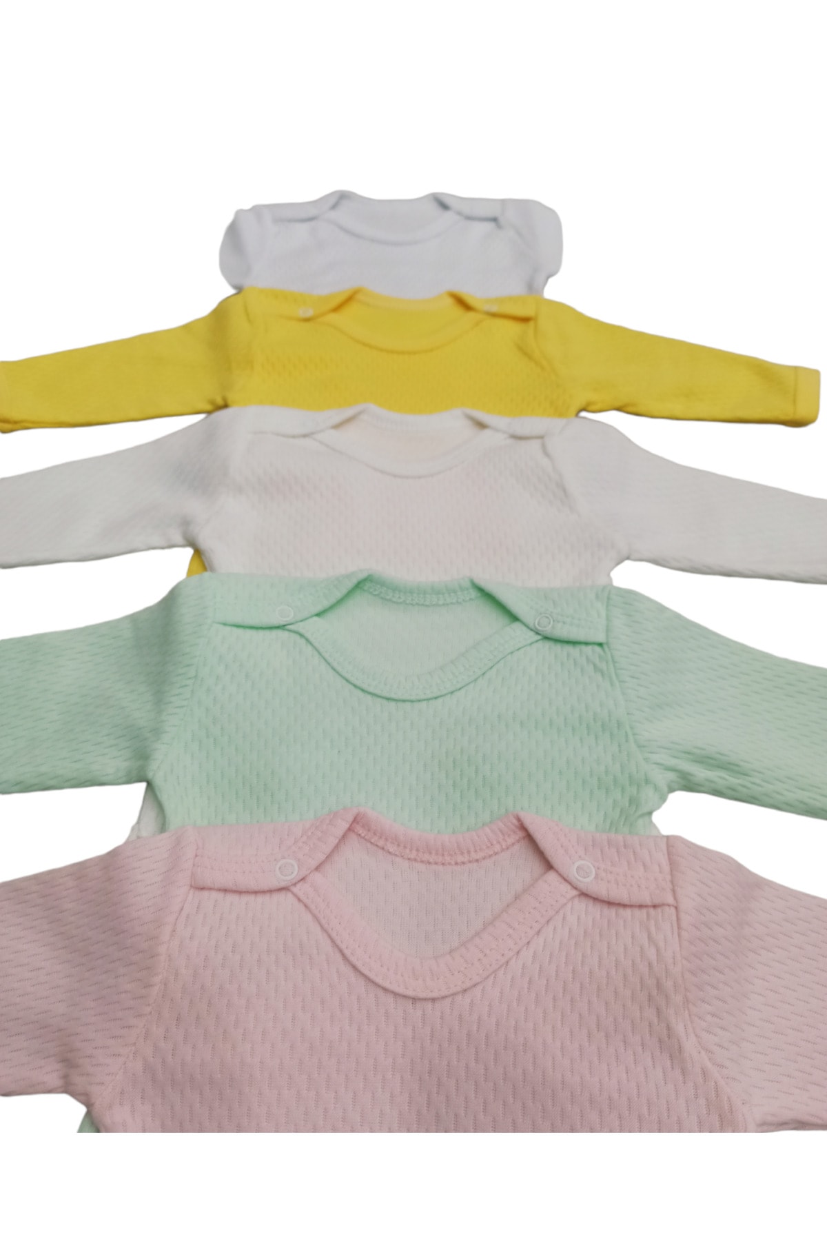 بادی نوزادی دخترانه سفید bebedino | 12 اورجینال - تصویر 3